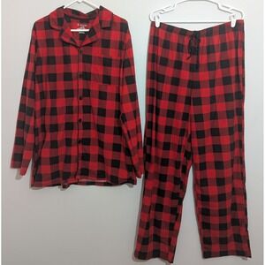 Pajamarama Red/Black Buffalo Check Mens Large Big And Tall